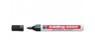 Viltstift Edding 3000 rond 1.5-3mm zwart (per stuk)